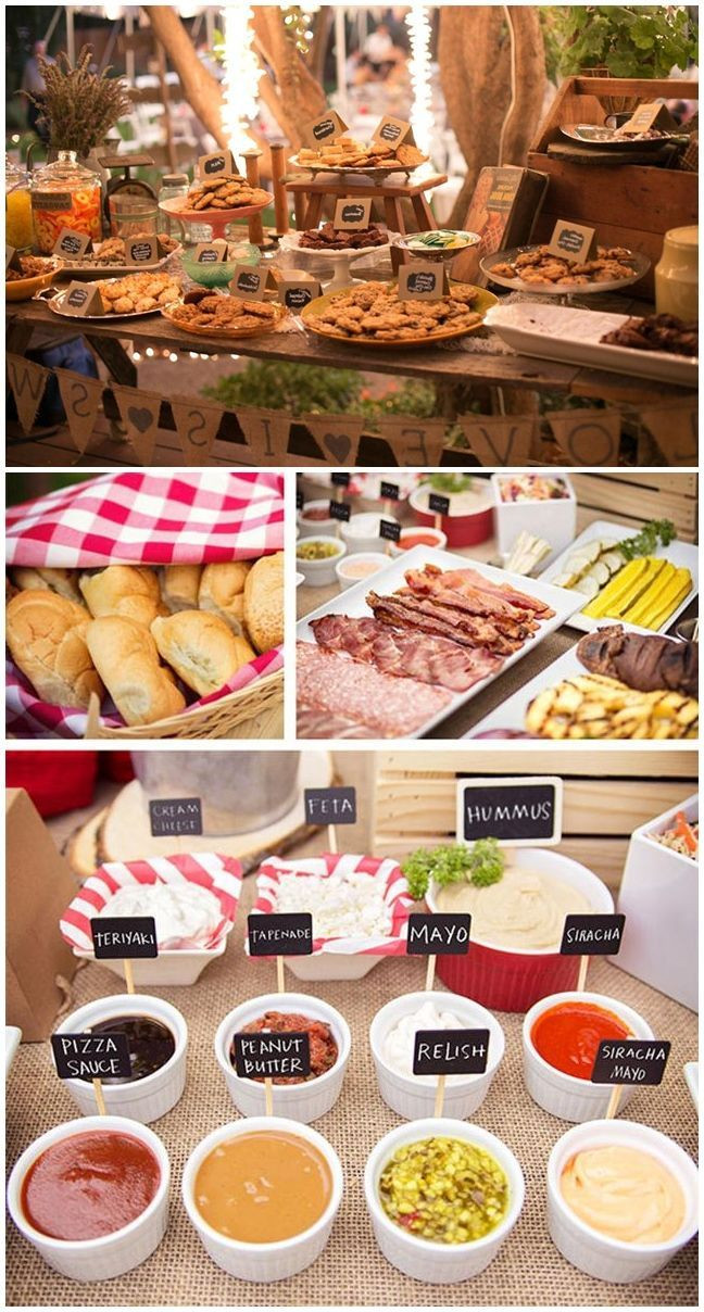 Food Ideas For Outdoor Party
 How beautiful is this backyard BBQ table setting Display