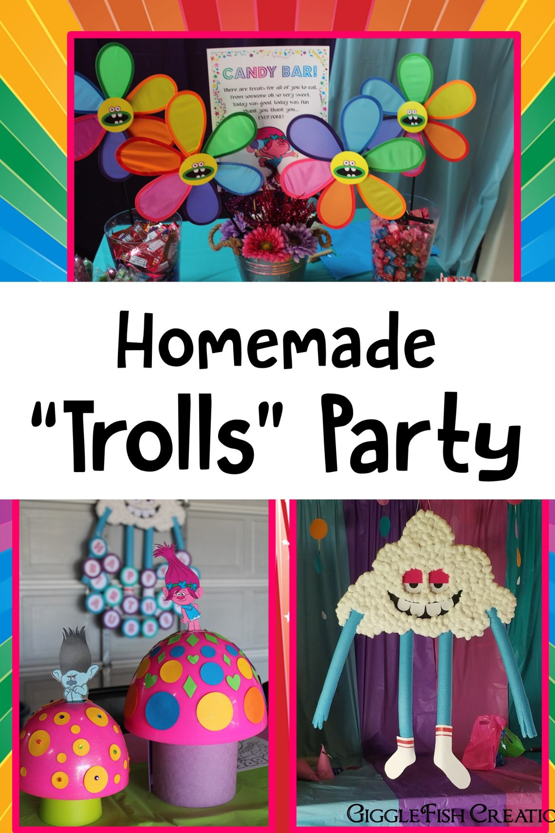 Food Ideas For Trolls Party
 Poppy Trolls Birthday Party GiggleFish Creations