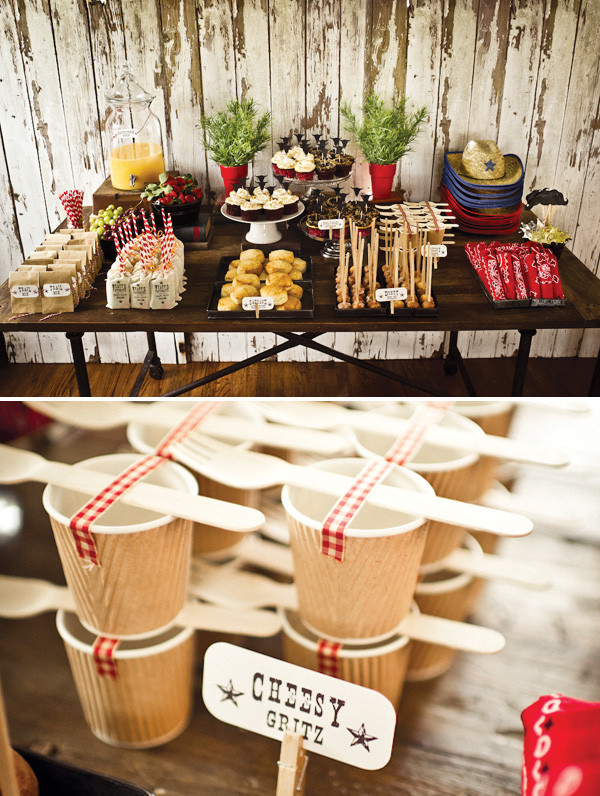 Food Ideas For Western Theme Party
 fort & field old west inspired cowboy party