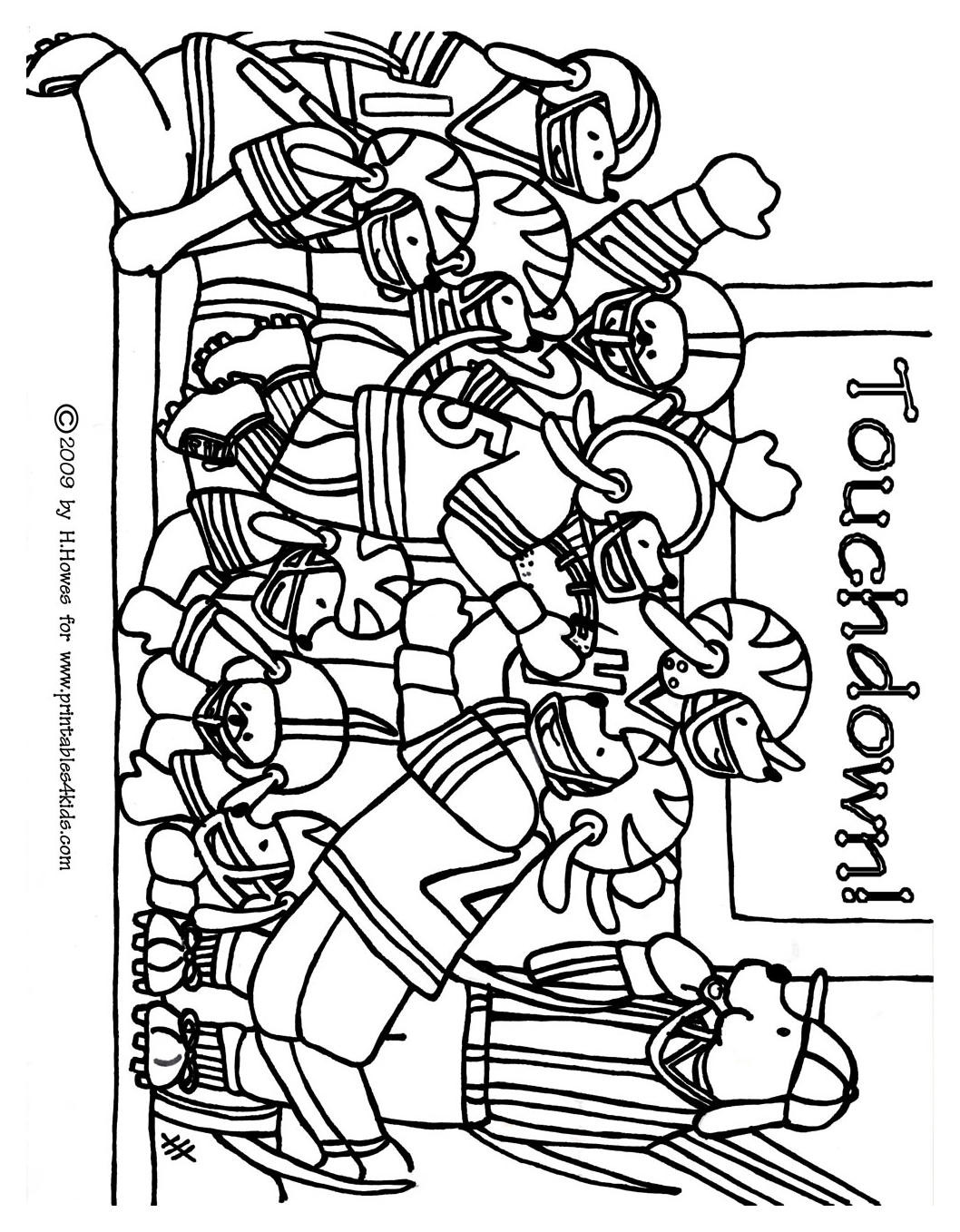 Football Coloring Pages For Kids
 Football Game Coloring Pages Coloring Home