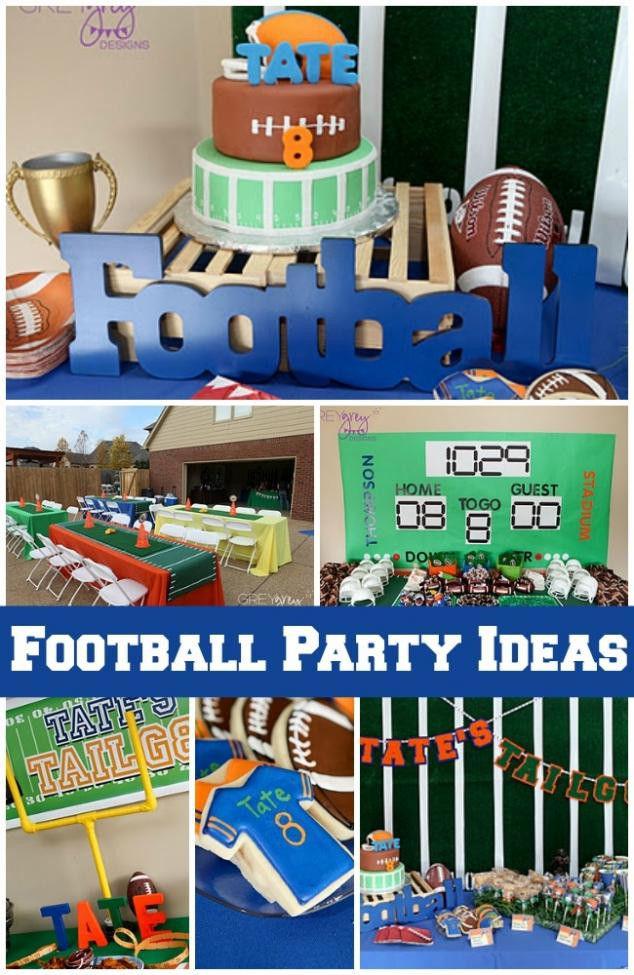 Football Themed Birthday Party Ideas
 This Boy s Football Birthday Party is a Touchdown