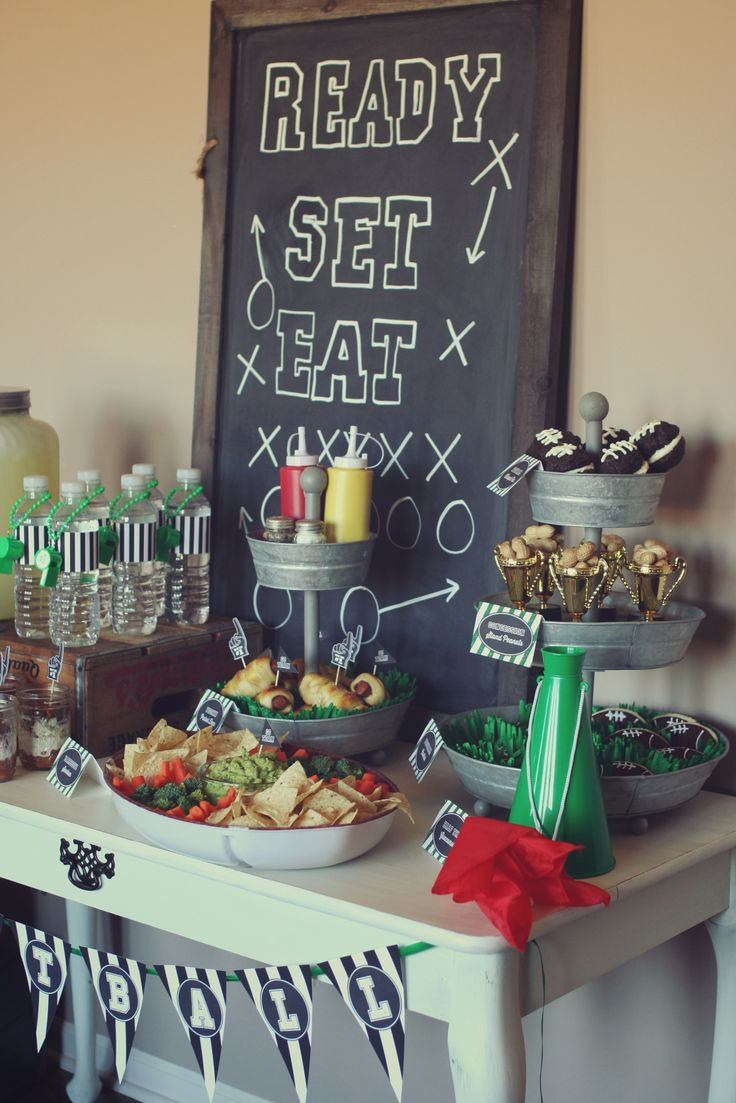 Football Themed Birthday Party Ideas
 1000 images about Football Party Theme Ideas on Pinterest