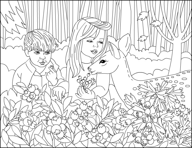 Forest Coloring Pages For Adults
 Nicole s Free Coloring Pages Autumn in the Magical Forest