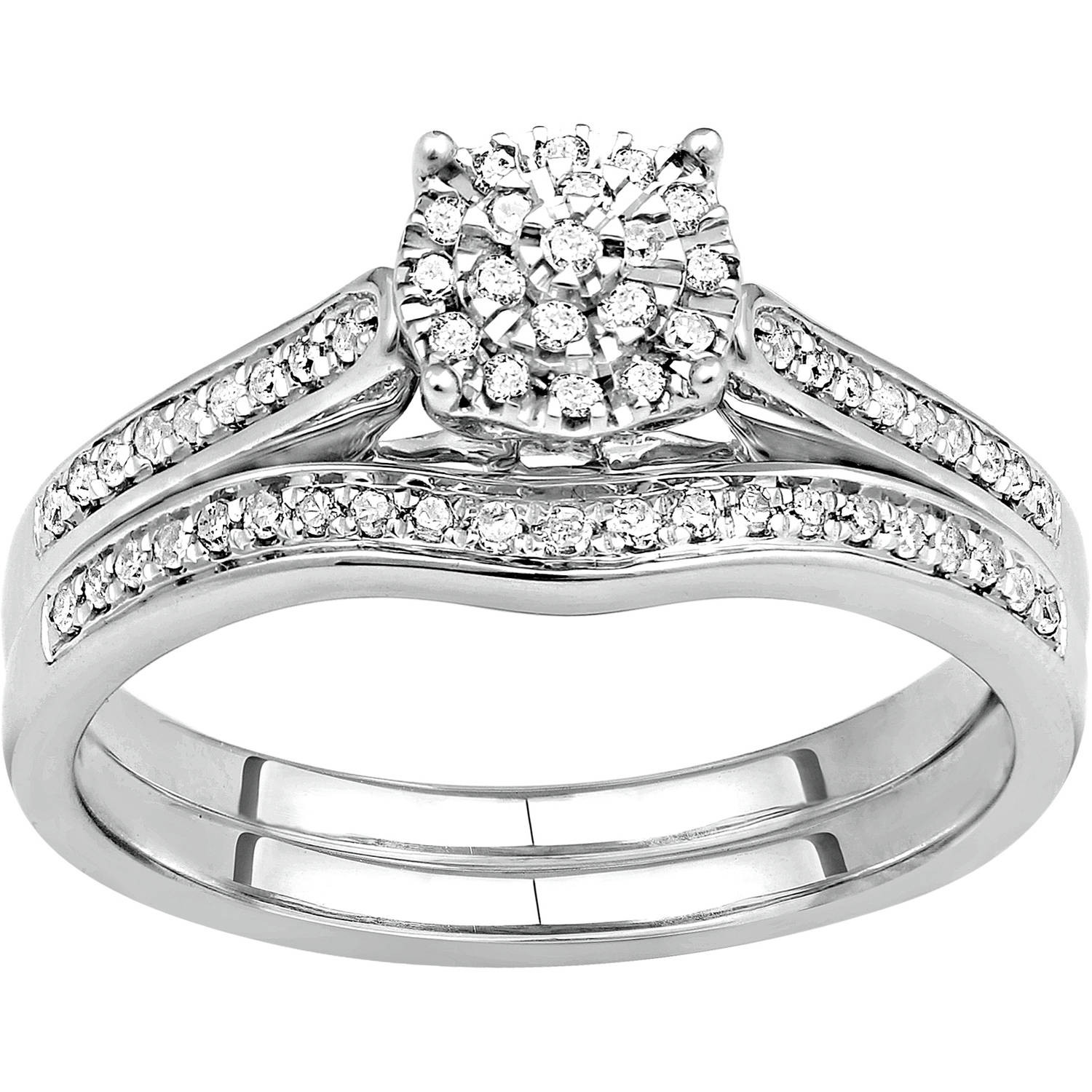 Forever Bride Wedding Rings
 Talking About Forever Bride 1 6 Carat T W Diamond Cluster