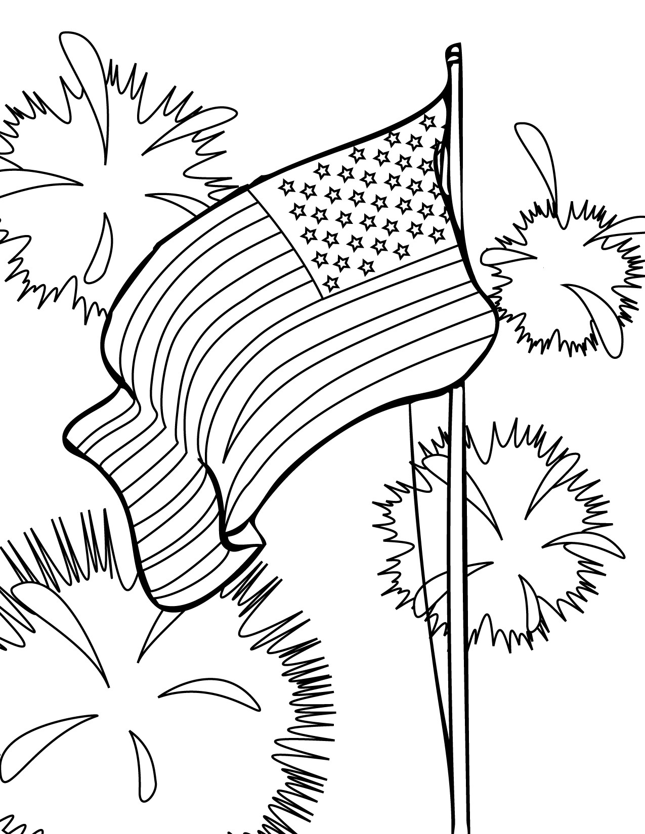 Fourth Of July Printable Coloring Pages
 Fourth of July Coloring Pages part III