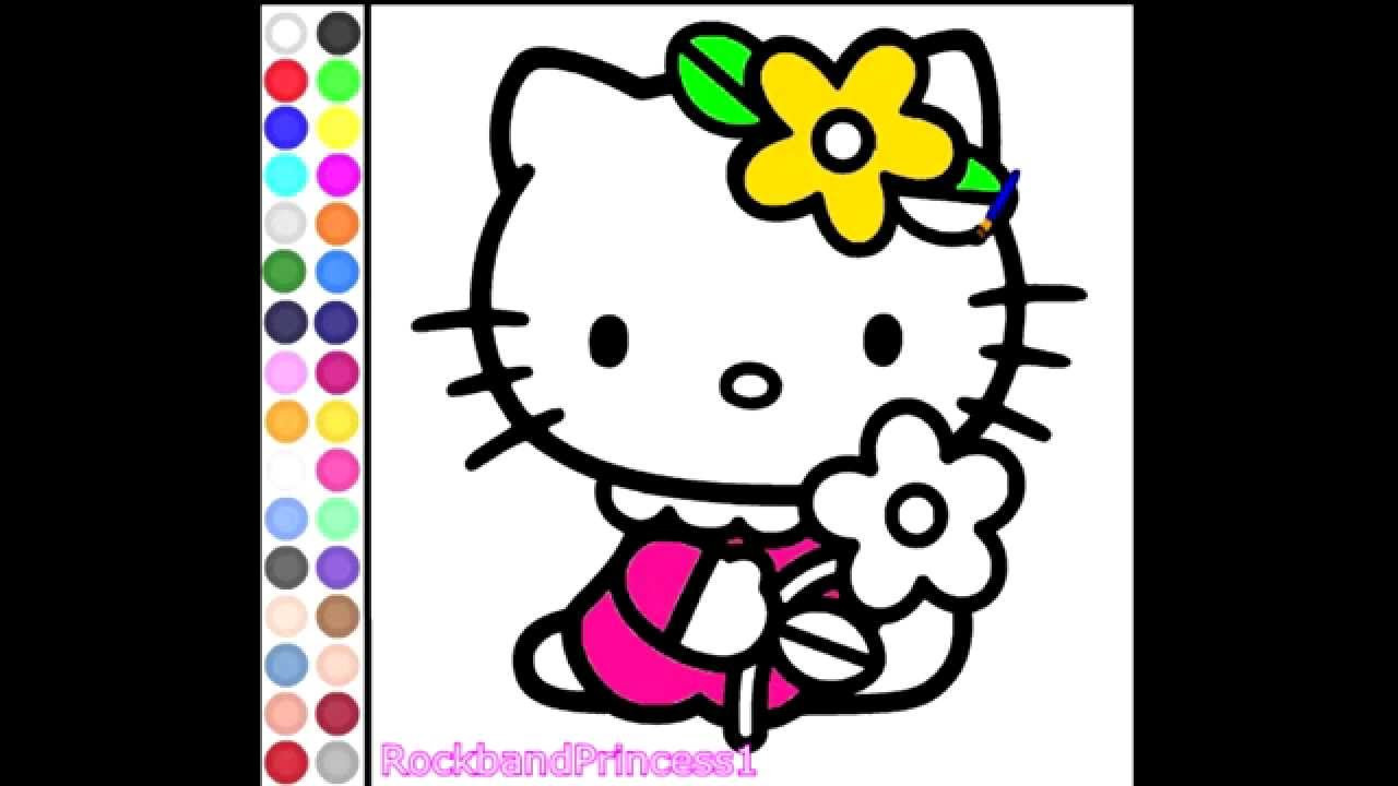 Free Art For Kids
 Children Video Games Hello Kitty Painting Free