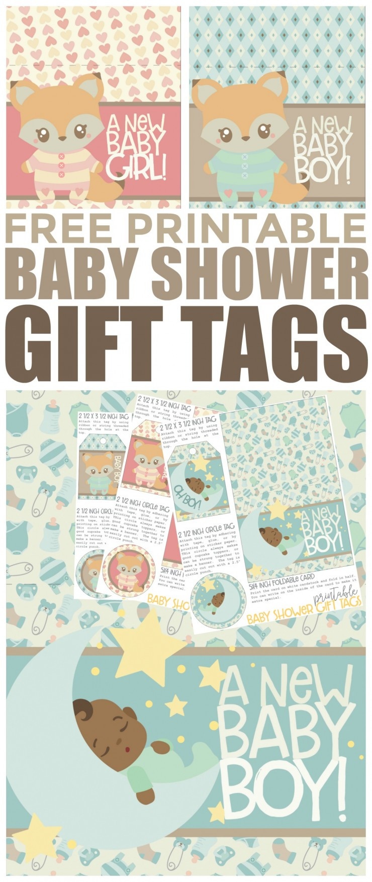 Free Baby Gifts
 Free Printable Baby Shower Gift Tags Frugal Mom Eh