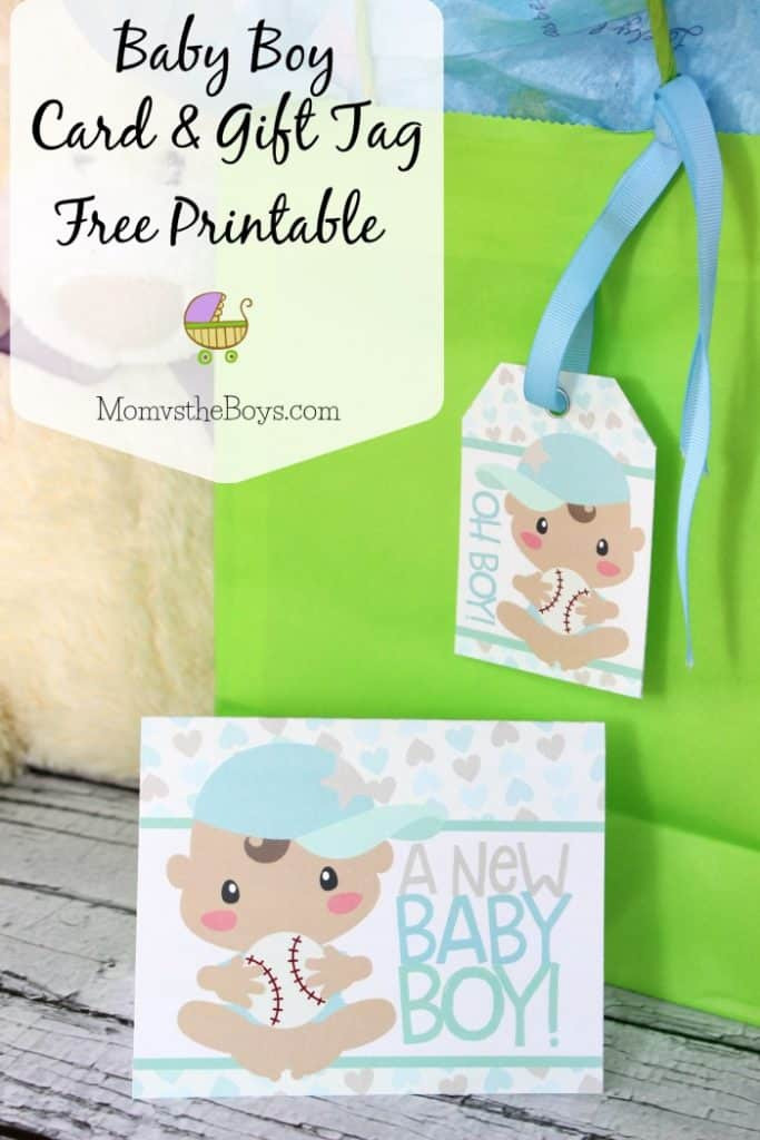 Free Baby Gifts
 Baby Shower Card and Gift Tag Free Printable Mom vs