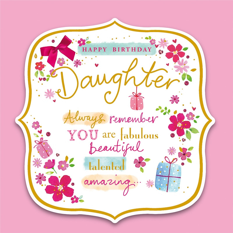 Free Birthday Cards For Daughter
 Happy Birthday Daughter Birthday Card