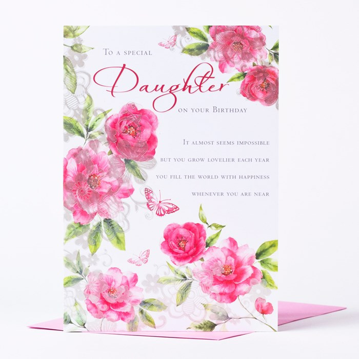 Free Birthday Cards For Daughter
 Birthday Card Flowers To A Special Daughter