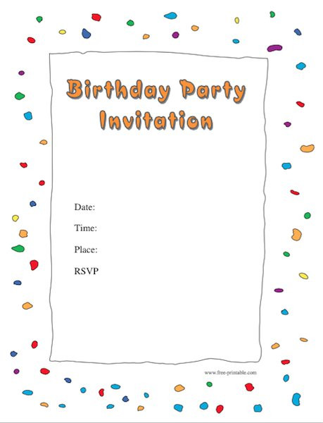 Free Birthday Invitations To Print
 40 Free Birthday Party Invitation Templates Template Lab