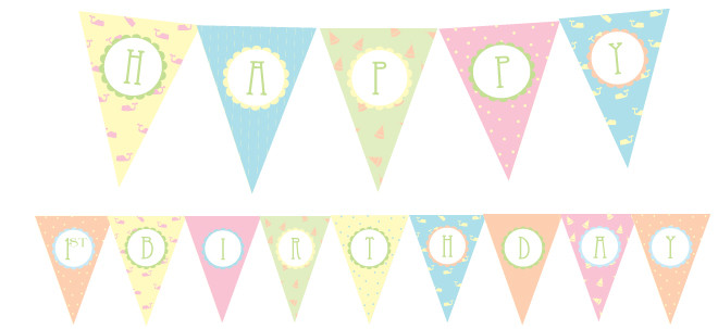 Free Birthday Party Printables Decorations
 Free HAPPY 1st BIRTHDAY Party Printables