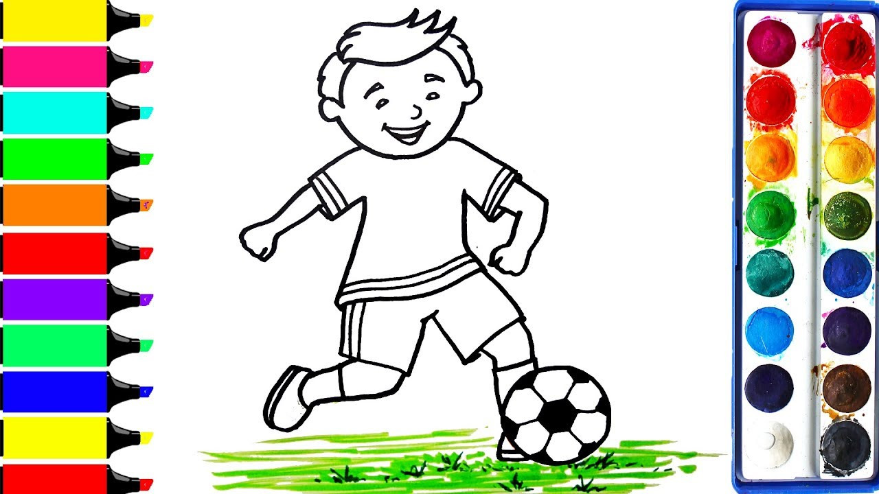 Free Coloring Games For Kids
 Football Player Coloring Pages