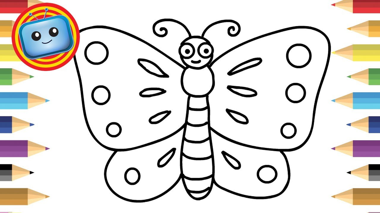 Free Coloring Games For Kids
 How to draw a Butterfly for kids