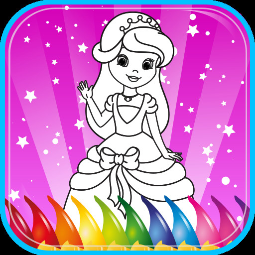 Free Coloring Games For Kids
 Princess Coloring Book for kids coloring game for girls
