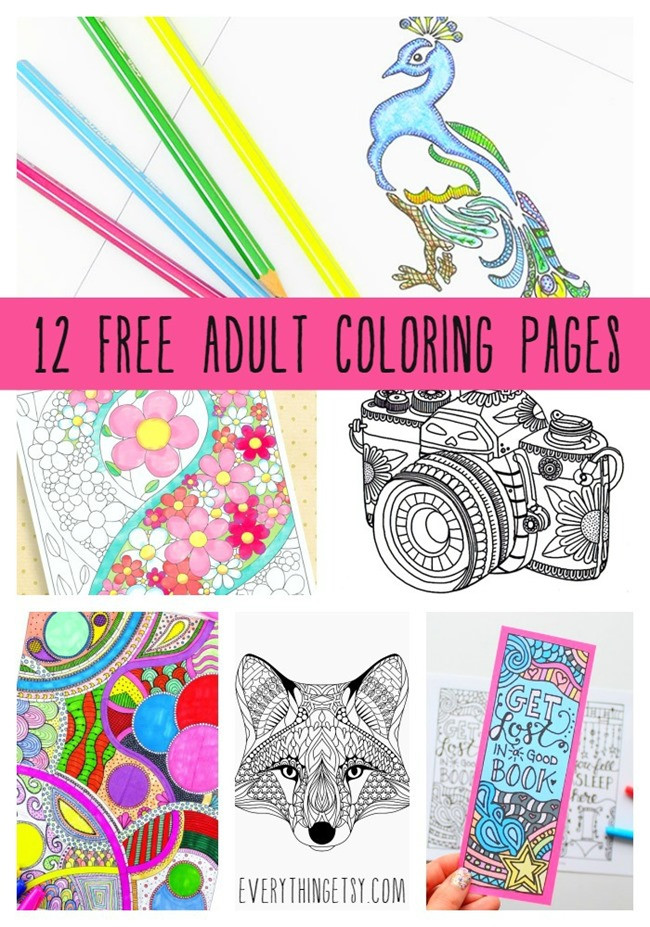 Free Coloring Pages For Adults Printable
 Printable Coloring Pages for Adults 15 Free Designs