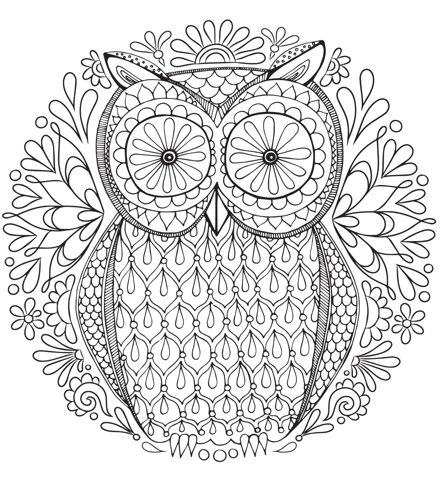 Free Coloring Pages For Adults Printable
 20 Free Adult Colouring Pages The Organised Housewife