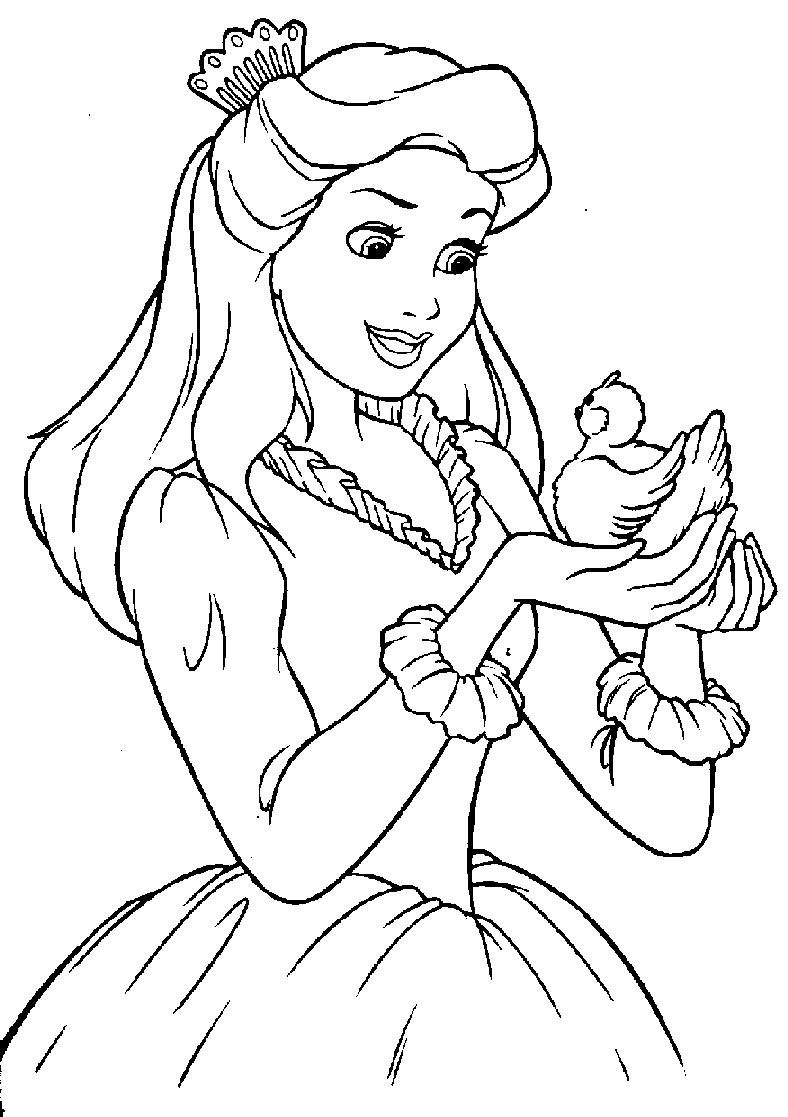 Free Coloring Pages For Girls
 princses coloring pages