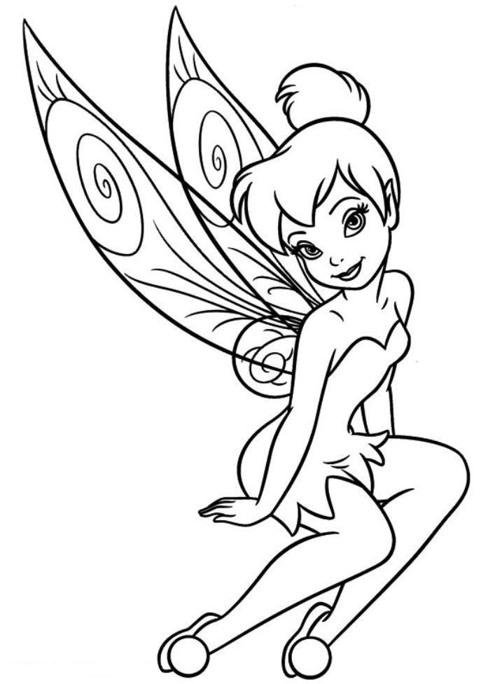 Free Coloring Pages For Girls
 Download and Print free tinkerbell coloring pages girls