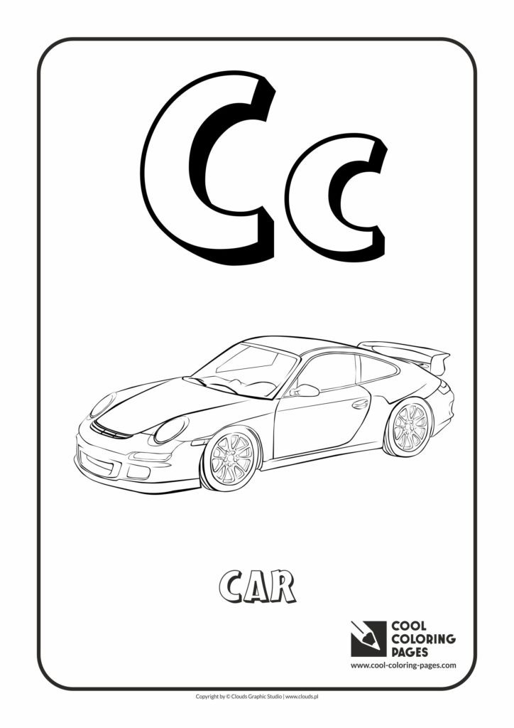 Free Coloring Sheets For Toddlers
 Cool Coloring Pages Letter C Coloring Alphabet Cool