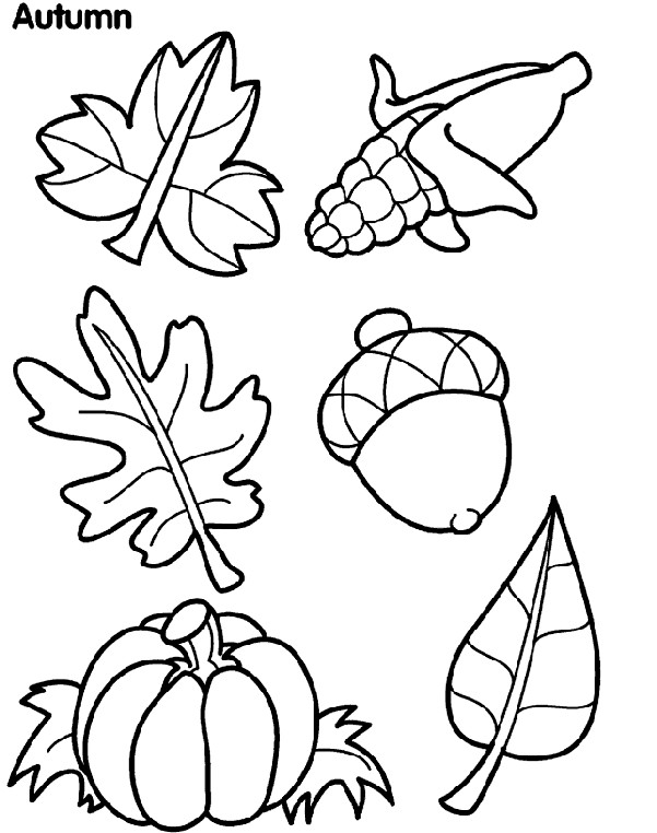 Free Fall Printable Coloring Pages
 Autumn Leaves Coloring Page