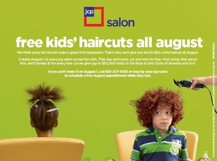 Free Kids Haircuts
 FREE Kids Haircut in August at JCPenney’s