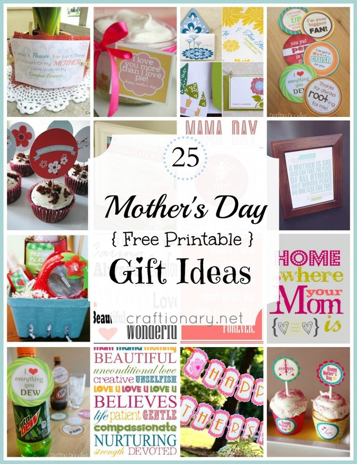 Free Mother'S Day Gift Ideas
 25 Mother s Day Free Printable Gift Ideas – PinLaVie
