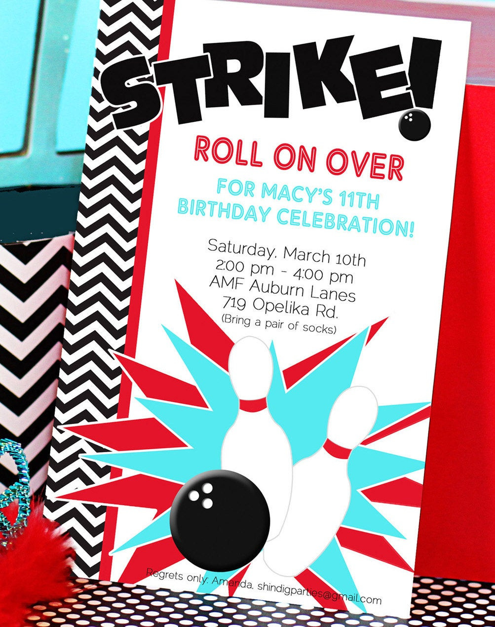 Free Printable Bowling Birthday Party Invitations
 Chandeliers & Pendant Lights