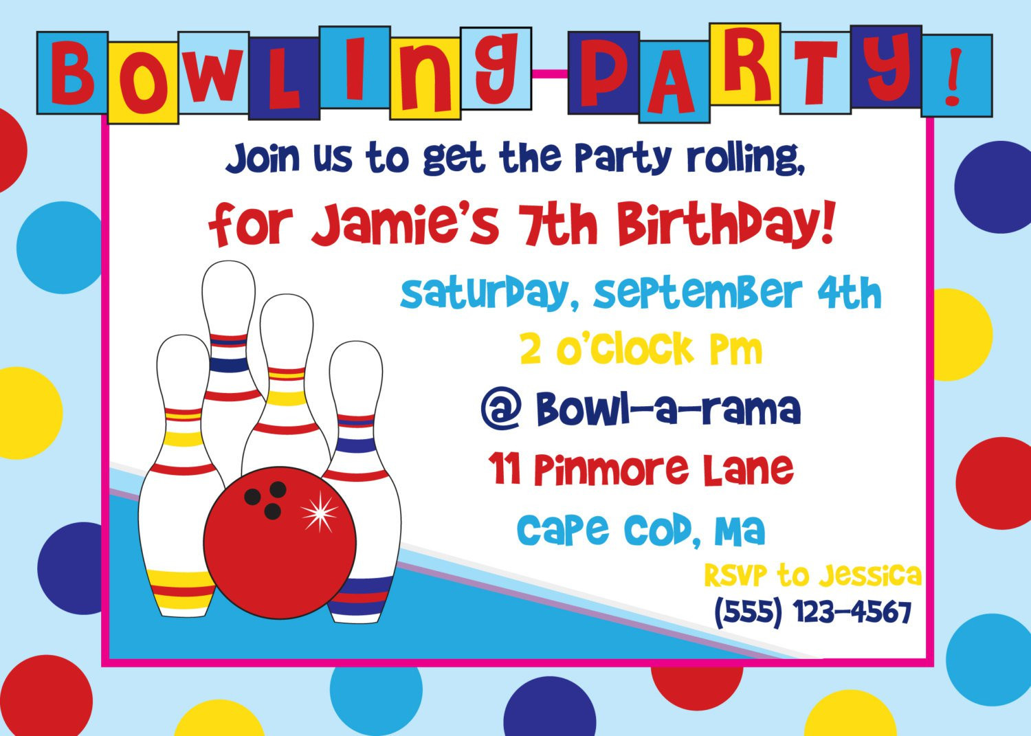 Free Printable Bowling Birthday Party Invitations
 Free Bowling Birthday Party Invitations Print