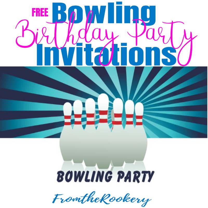 Free Printable Bowling Birthday Party Invitations
 Bowling Birthday Party Invitations