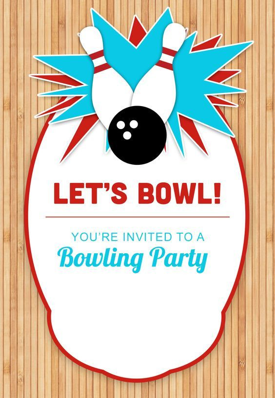 Free Printable Bowling Birthday Party Invitations
 Bowling Party Free Printable Birthday Invitation
