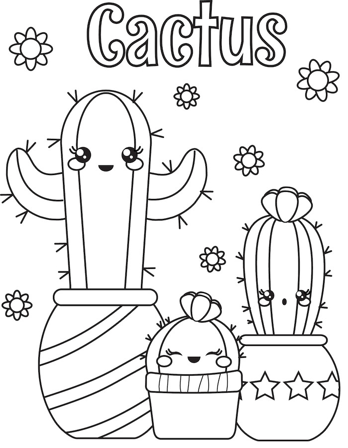 Free Printable Cactus Coloring Pages
 Cactus Books for Kids Free Coloring Page
