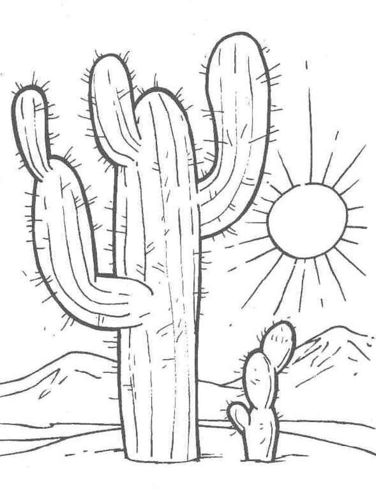 Free Printable Cactus Coloring Pages
 Cactus coloring pages Download and print Cactus coloring