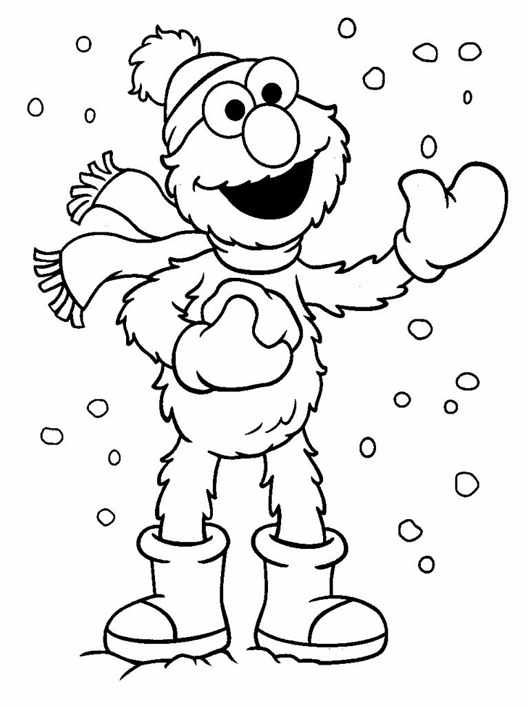 Free Printable Coloring Pages Christmas
 Elmo Christmas Printable Coloring Pages Free Printable