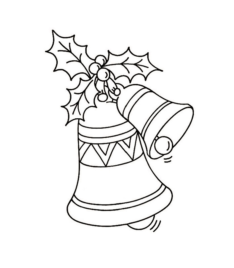 Free Printable Coloring Pages Christmas
 Free Printable Bell Coloring Pages For Kids
