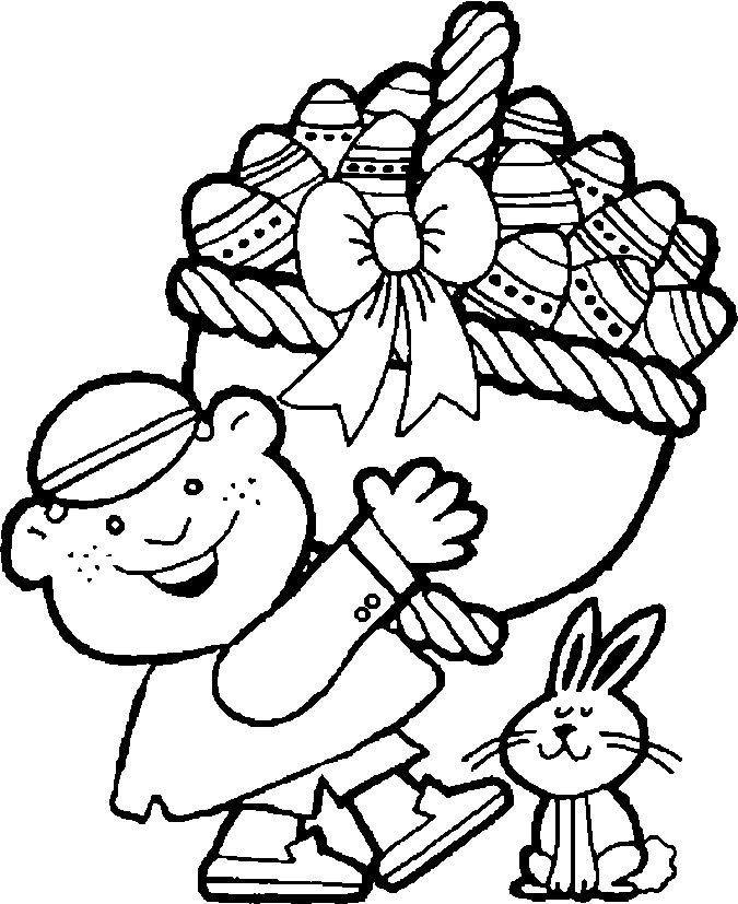 Free Printable Easter Coloring Sheets
 Easter Coloring Pages August 2010