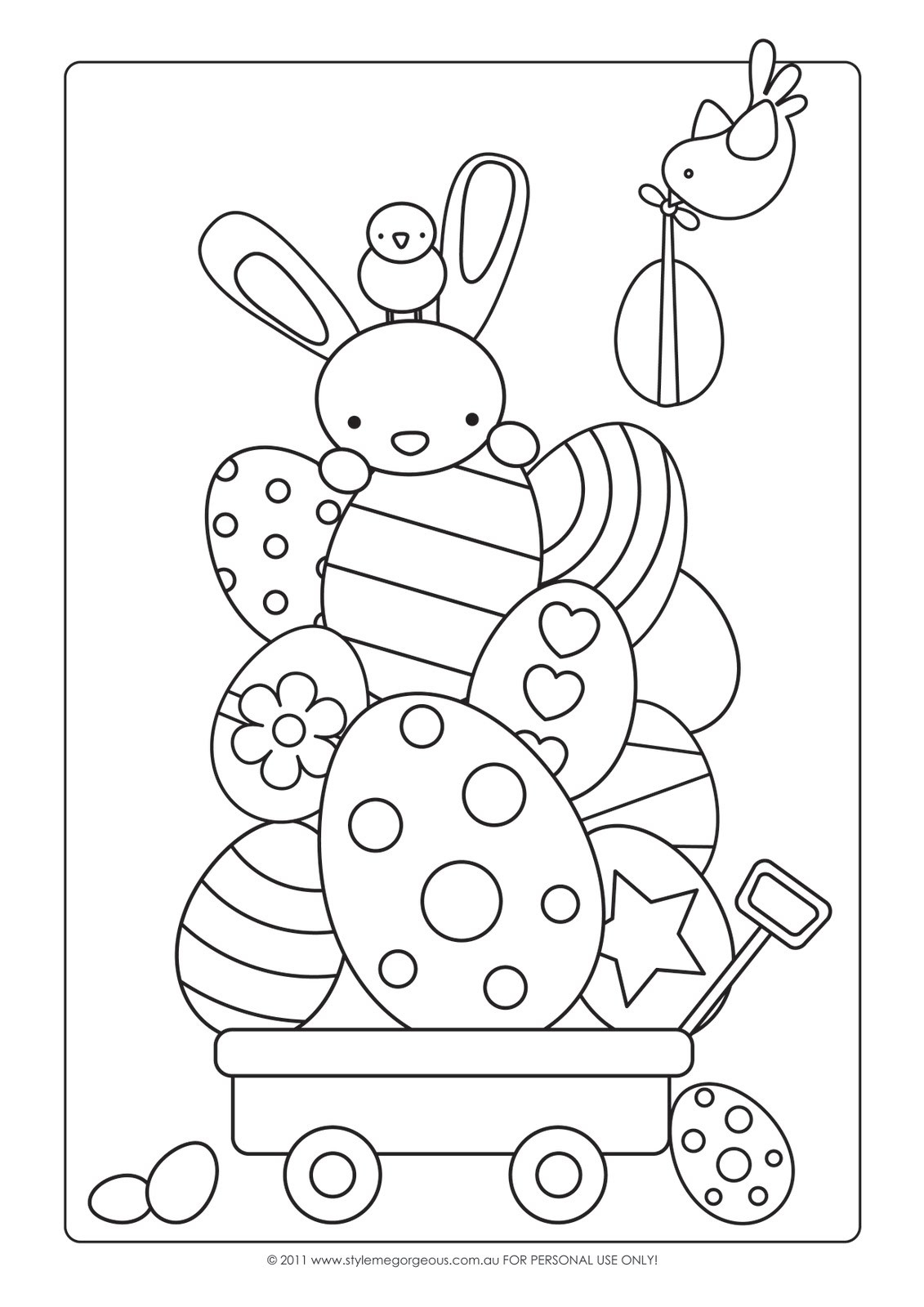 Free Printable Easter Coloring Sheets
 Style Me Gorgeous FREE Easter Colour in Page