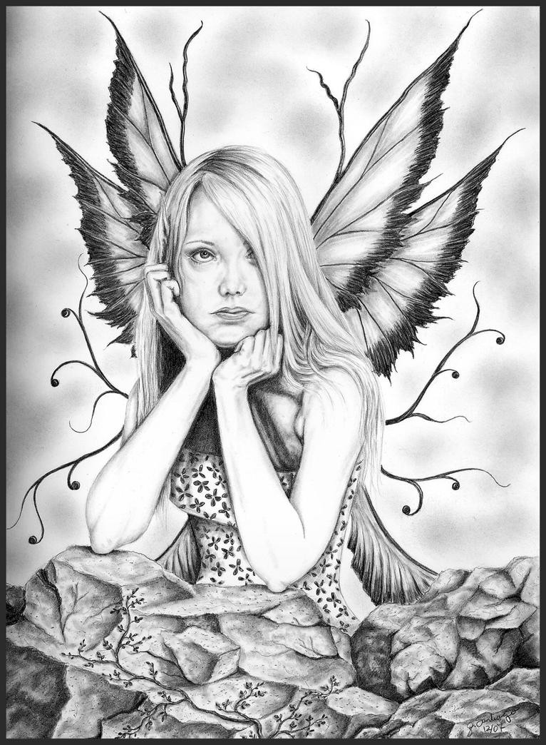 Free Printable Grayscale Coloring Pages
 Jacki Fantasy Portrait by celestriastars on DeviantArt
