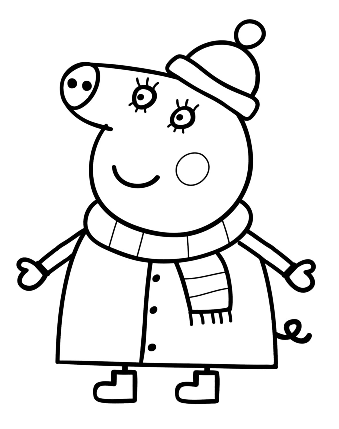 Free Printable Peppa Pig Coloring Pages
 FUN & LEARN Free worksheets for kid Peppa Pig Coloring