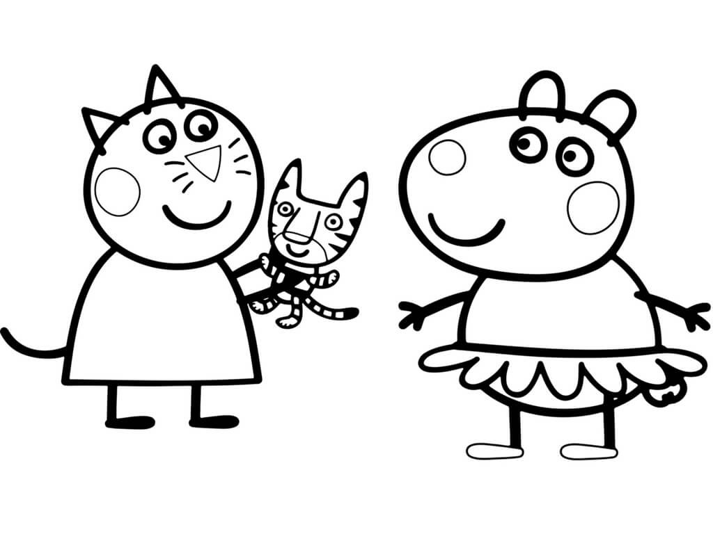 Free Printable Peppa Pig Coloring Pages
 Suzy Sheep Peppa Pig Coloring Pages Sketch Coloring Page