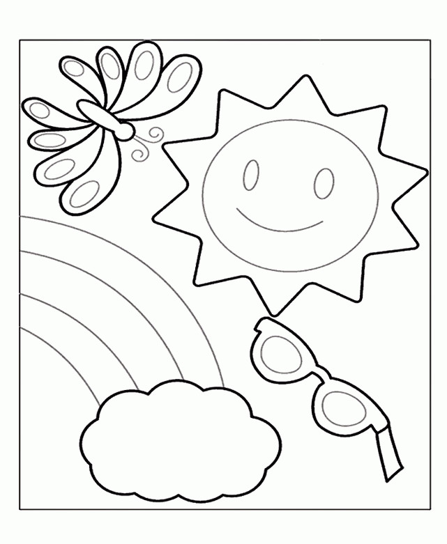 Free Printable Summer Coloring Pages
 Free Preschool Summer Coloring Pages Coloring Home