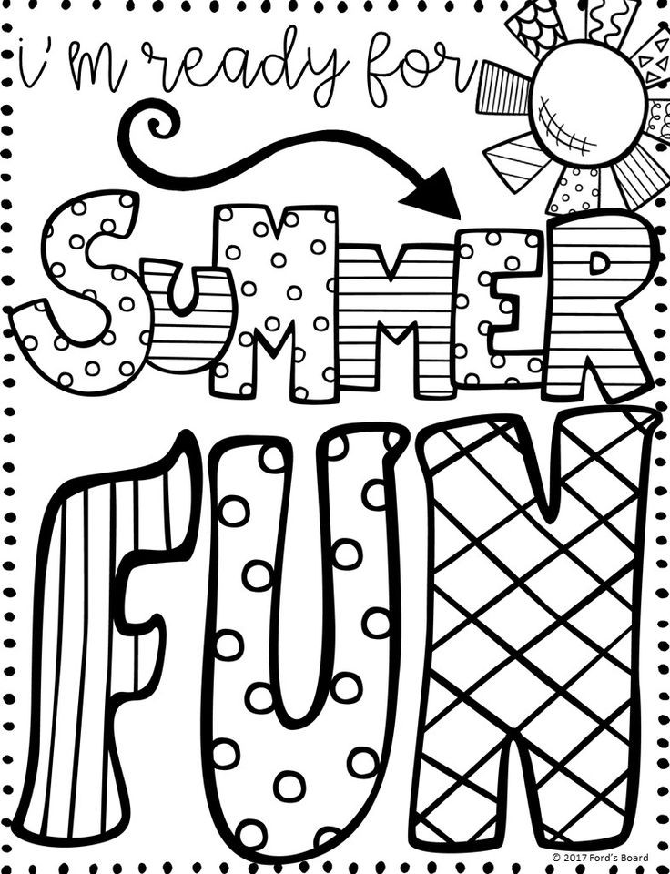 Free Printable Summer Coloring Pages
 Five Fresh Fixes for End of Year Fatigue