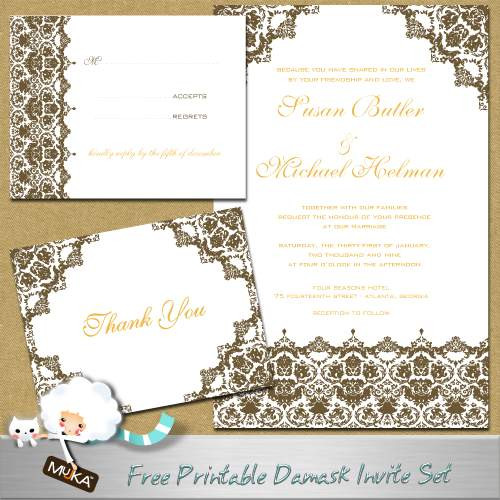 Free Wedding Invitations
 Formal Wedding Invitations free printable wedding invitations