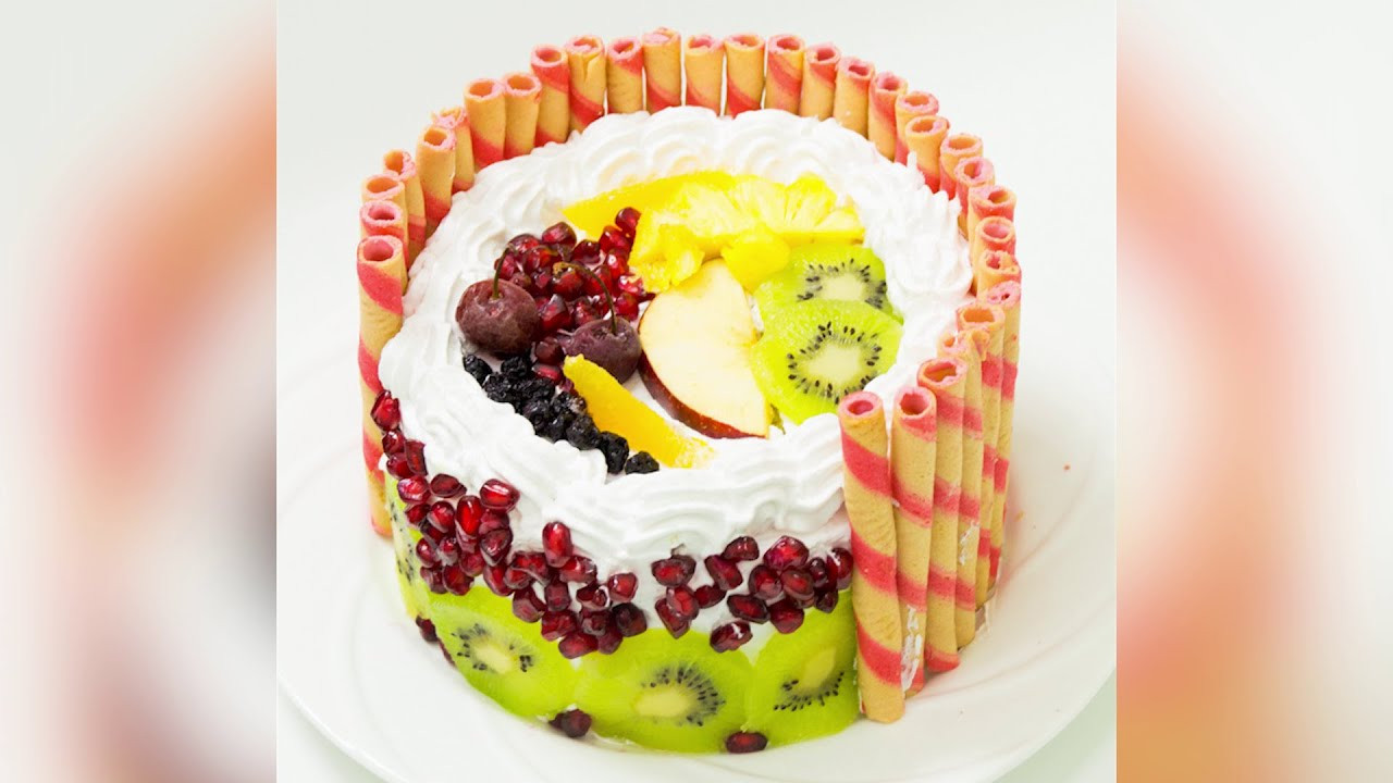 Fresh Fruit Cake Recipes
 Eggless Fresh Fruit Cake Fruit Pastry Recipe Pressure