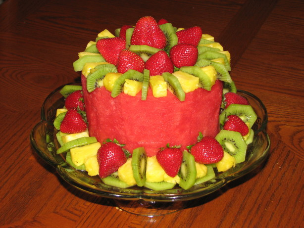 Fresh Fruit Cake Recipes
 Fruit Cake Fresh Fruit In The Shape A Cake Recipe