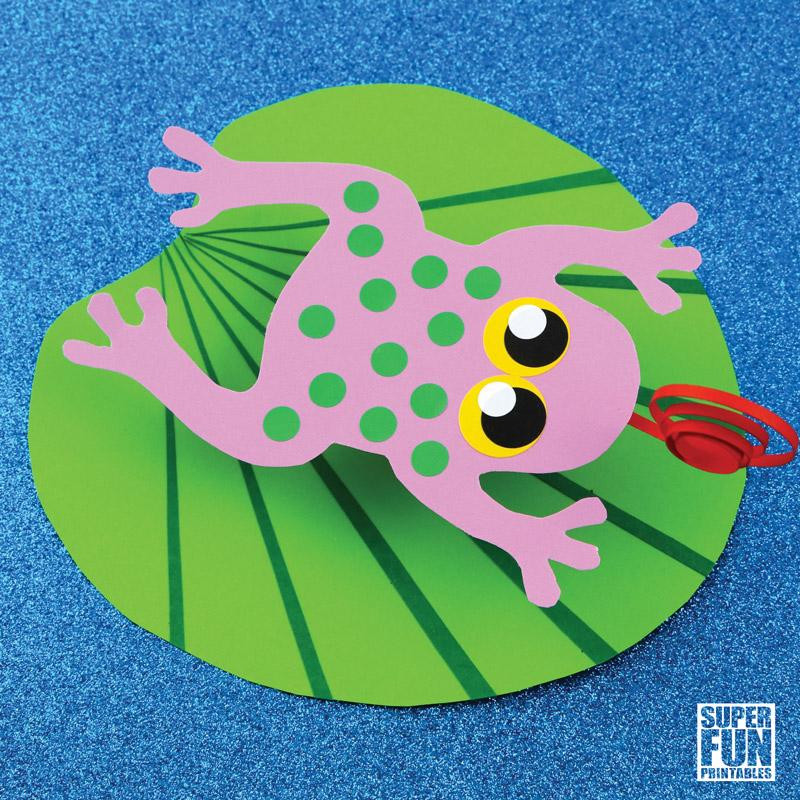 Frog Art For Toddlers
 Frog on a Lily Pad – Super Fun Printables