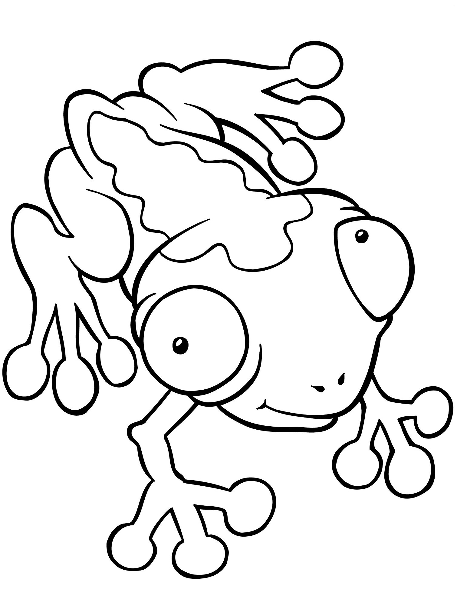 Frog Coloring Pages For Kids
 Frog Color Pages for Kids