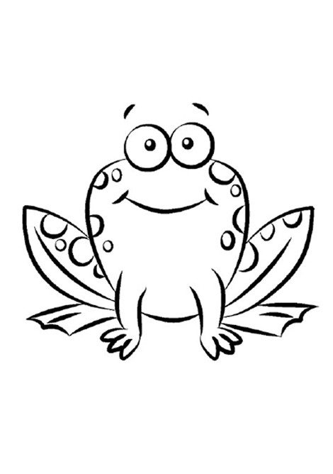 Frog Coloring Pages For Kids
 Cute Frog Coloring Books For Drawing Kids