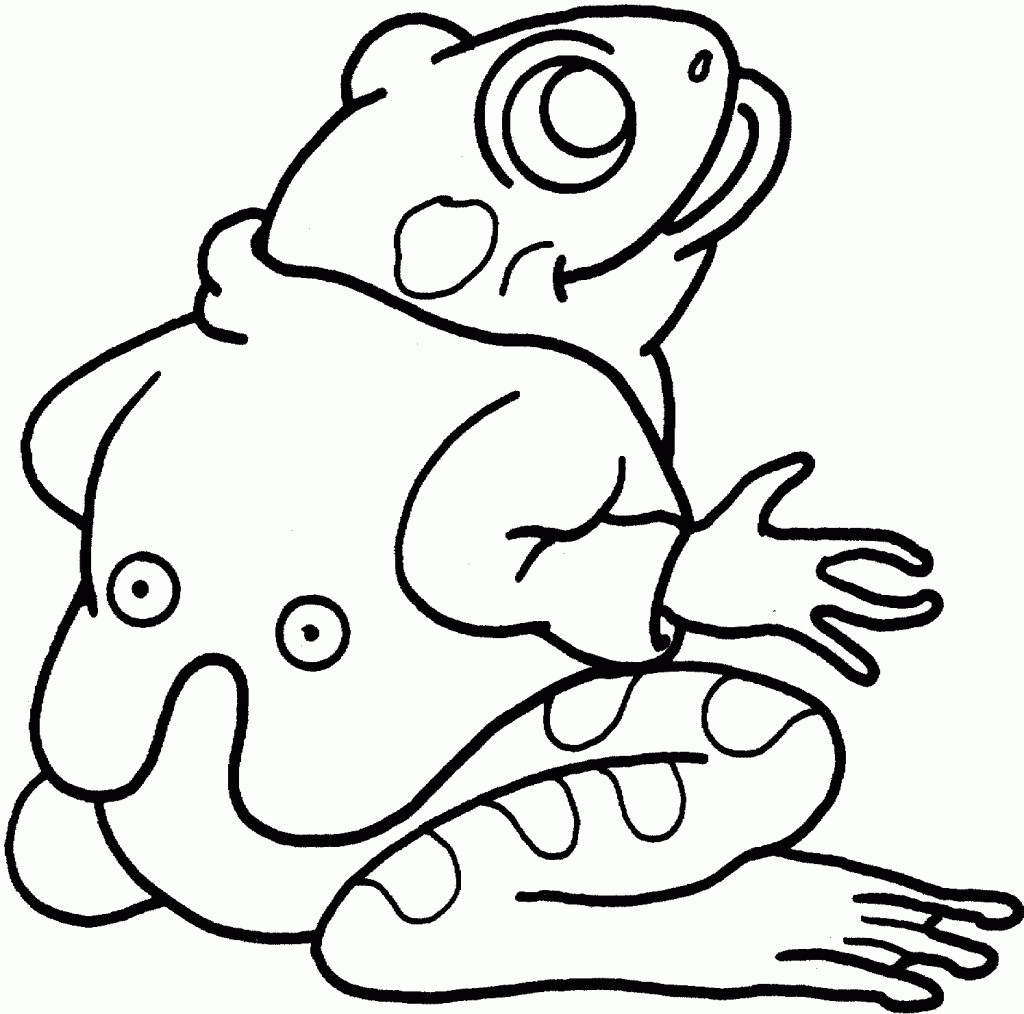 Frog Coloring Pages For Kids
 Free Printable Frog Coloring Pages For Kids