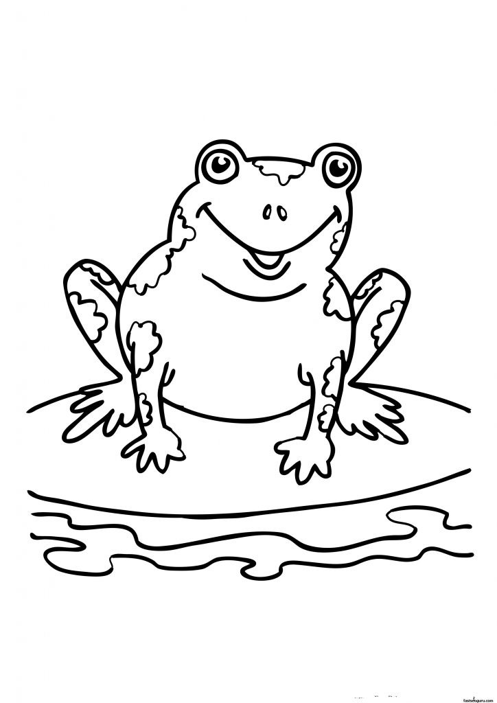 Frog Coloring Pages For Kids
 Free Printable Frog Coloring Pages For Kids